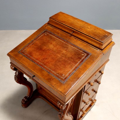 Writing desk, Davemport writing desk in walnut