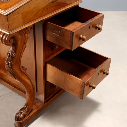 Writing desk, Davemport writing desk in walnut