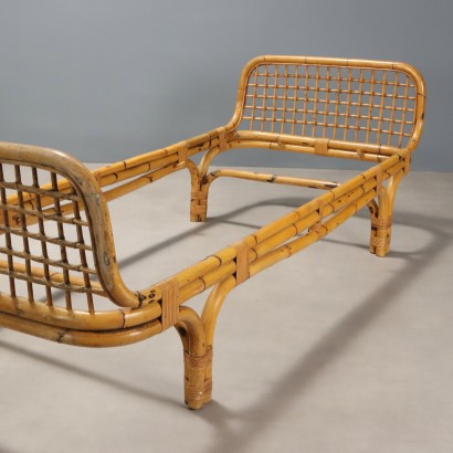 Deux lits en bambou des années 1900