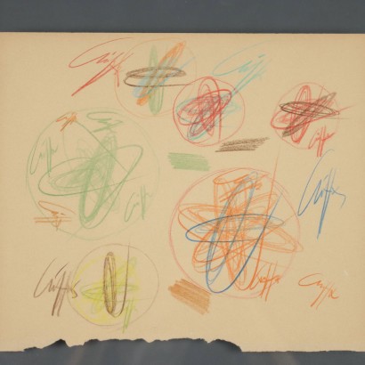 Dibujo de Roberto Crippa, Espirales, Roberto Crippa, Roberto Crippa, Roberto Crippa