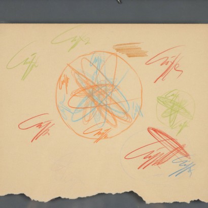 Dibujo de Roberto Crippa, Espirales, Roberto Crippa, Roberto Crippa, Roberto Crippa