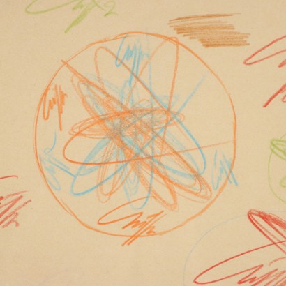 Dibujo de Roberto Crippa, Espirales, Roberto Crippa, Roberto Crippa, Roberto Crippa