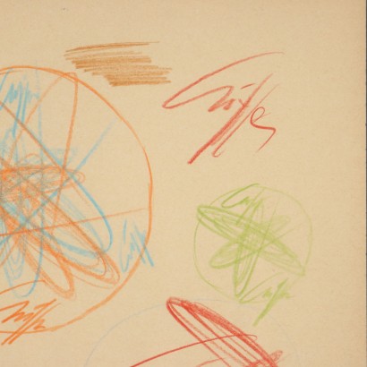 Dibujo de Roberto Crippa, Espirales, Roberto Crippa, Roberto Crippa, Roberto Crippa
