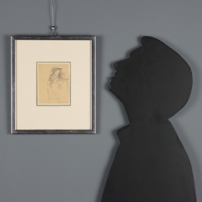 Drawing by Emilio Scanavino, Sketch, Emilio Scanavino, Emilio Scanavino