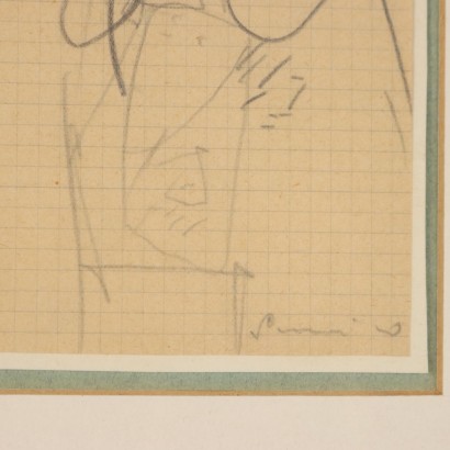 Drawing by Emilio Scanavino, Sketch, Emilio Scanavino, Emilio Scanavino