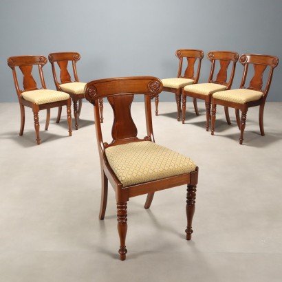 Ensemble de six chaises de style victorien