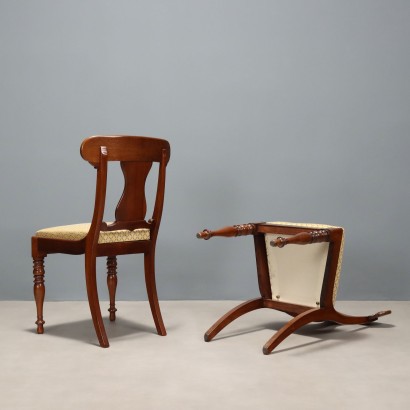 CHAISES, Ensemble de six chaises de style victorien