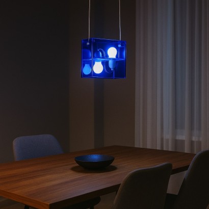 Lampada Candle Duplex Vintage Design Plastica Metallo Cromato_1320270 Lampada Duplex