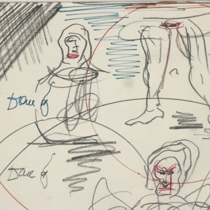 Dessin de Dario Fo, Étude d'un bouffon, Dario Fo, Dario Fo, Dario Fo