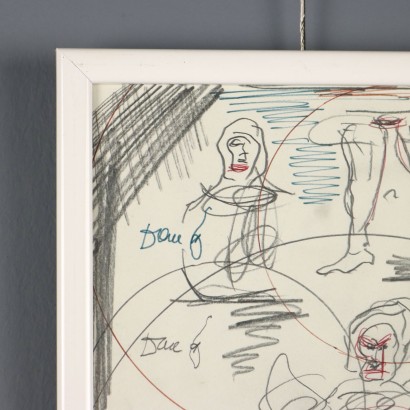 Dessin de Dario Fo, Étude d'un bouffon, Dario Fo, Dario Fo, Dario Fo