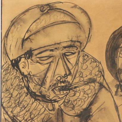 Peinture de Giuseppe Migneco, Personnages, Giuseppe Migneco, Giuseppe Migneco, Giuseppe Migneco