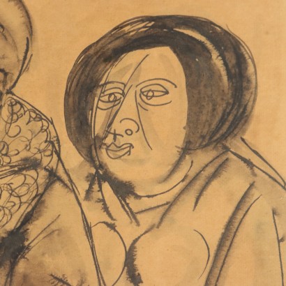 Peinture de Giuseppe Migneco, Personnages, Giuseppe Migneco, Giuseppe Migneco, Giuseppe Migneco