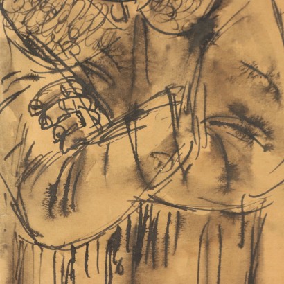 Peinture de Giuseppe Migneco, Personnages, Giuseppe Migneco, Giuseppe Migneco, Giuseppe Migneco