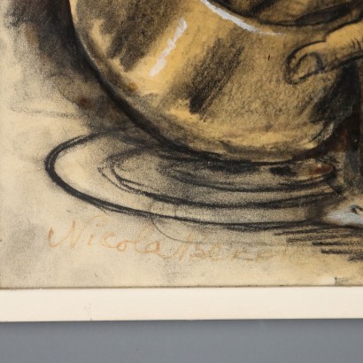 Peinture de Nicola Benois, L'Homme dans la cuisine, Nicola Aleksandrovic Benois, Nicola Aleksandrovic Benois, Nicola Aleksandrovic Benois