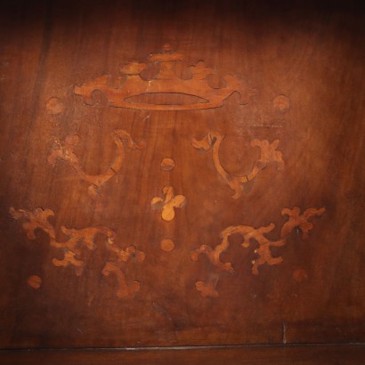 Agenouilloir, agenouilloir baroque en érable et noyer