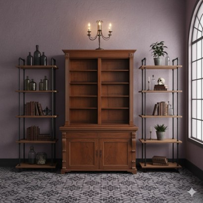 Librería, Librería victoriana de caoba