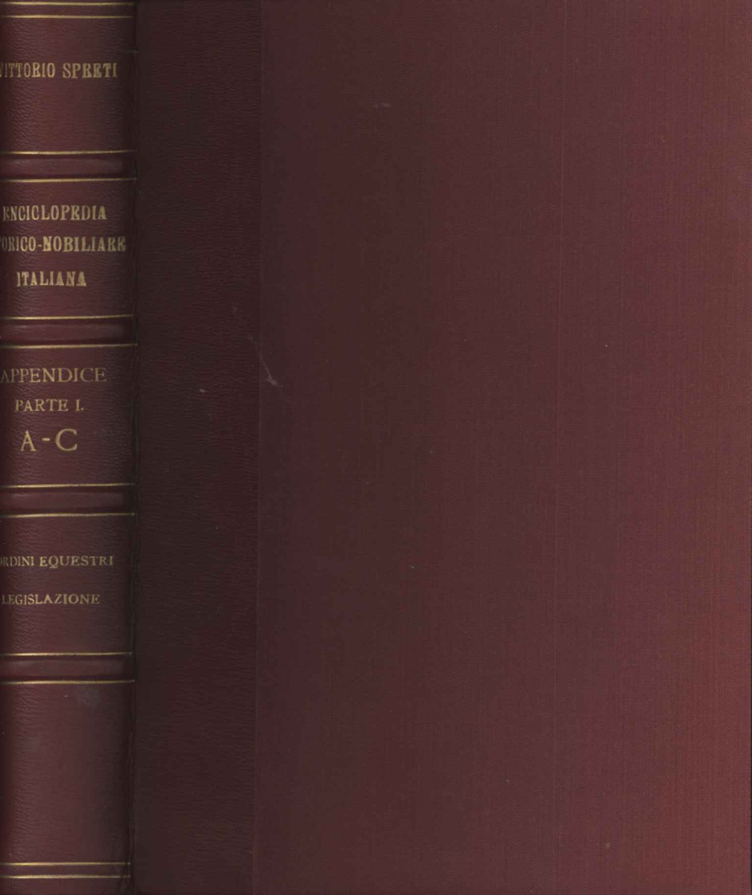 Enciclopedia storico-nobiliare italiana. App