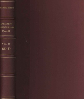 Enciclopedia storico-nobiliare italiana BE-D (Volume II)