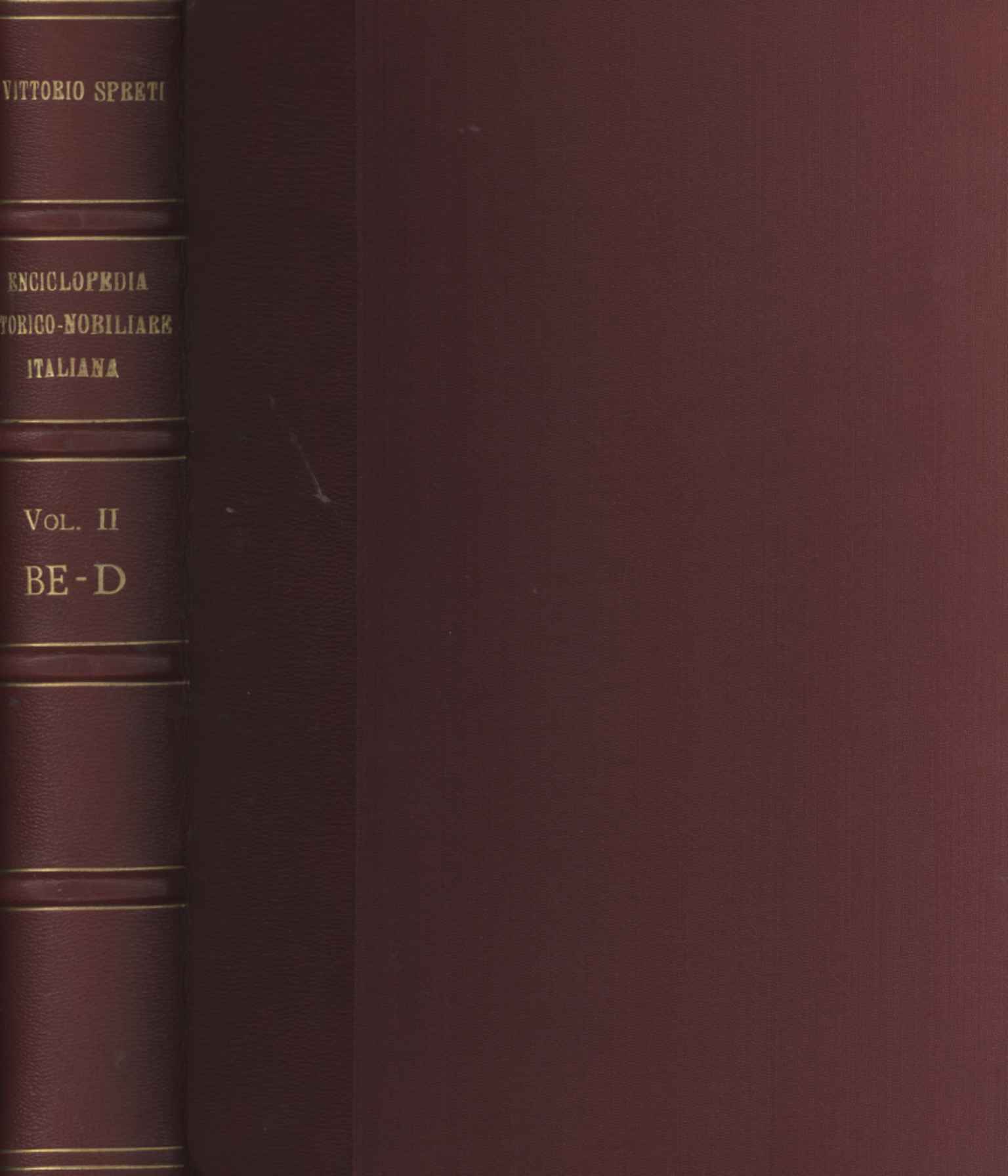 Enciclopedia storico-nobiliare italiana (Vol,Enciclopedia storico-nobiliare italiana BE-D