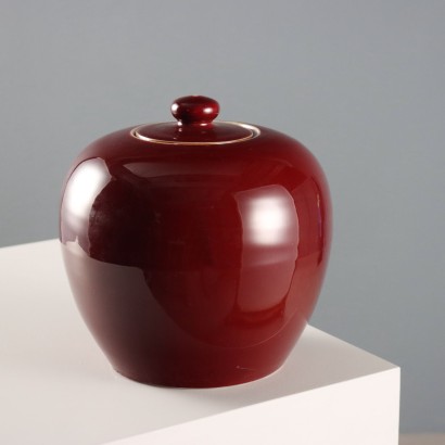 Potiche in Porcellana Rosso Rituale