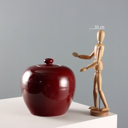 Potiche in Porcellana Rosso Rituale