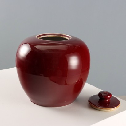Potiche in Porcellana Rosso Rituale
