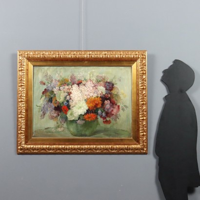 Painting Anna Gumlich-Kempf,Vase of flowers.,Anna Gumlich - Kempf,Anna Gumlich - Kempf,Anna Gumlich - Kempf