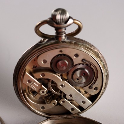 Silver Onion Clock with Stand,Ancre Re Silver Onion Clock,Wilhelm Silver Onion Clock