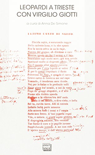 Leopardi a Trieste con Virgilio Giotti%0
