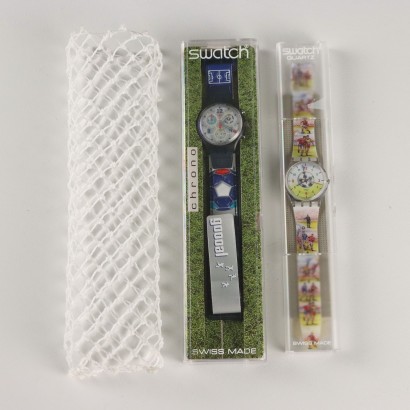 Coppia di Orologi Swatch a Tema Calcio