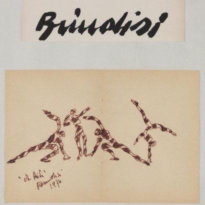 Gruppo di Disegni di Remo Brindisi,Gruppo di bozzetti per l'Aida,Remo Brindisi,Remo Brindisi,Remo Brindisi,Remo Brindisi