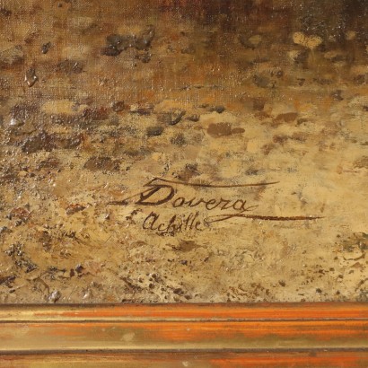 Dipinto di Achille Dovera,Paesaggio con gregge e pastori,Achille Dovera,Achille Dovera,Achille Dovera,Achille Dovera