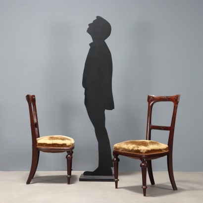 Chairs 4, Group of four Mahogany Chairs