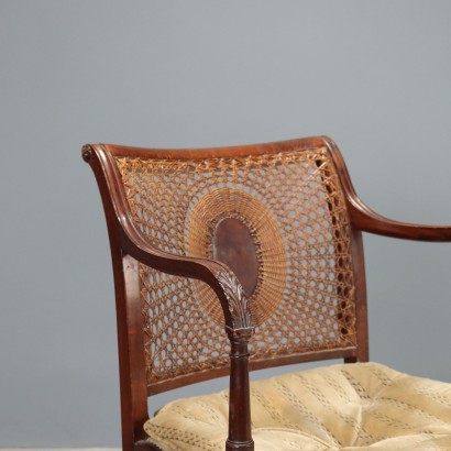Chair, Armchair in Walnut-Stained Beech