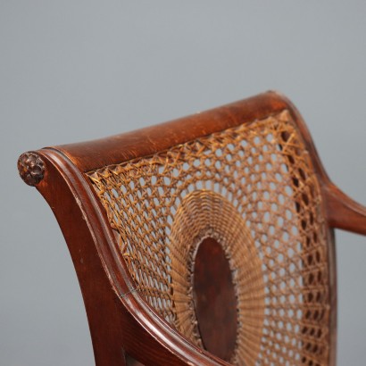 Chair, Armchair in Walnut-Stained Beech