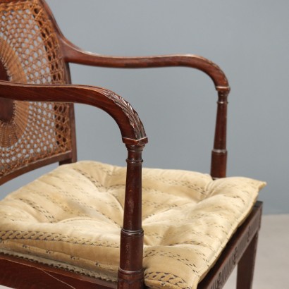 Chair, Armchair in Walnut-Stained Beech