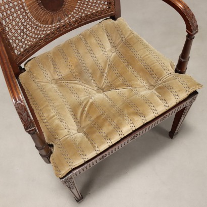 Chair, Armchair in Walnut-Stained Beech
