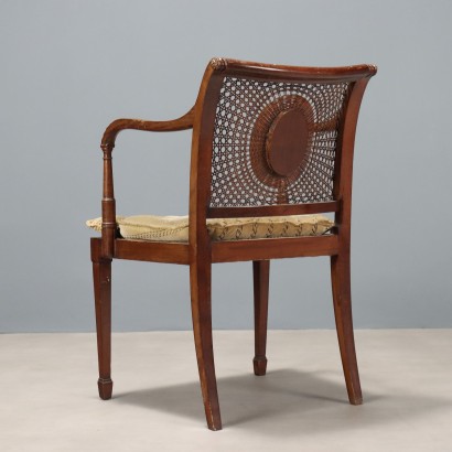Chair, Armchair in Walnut-Stained Beech