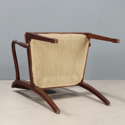 Chair, Armchair in Walnut-Stained Beech