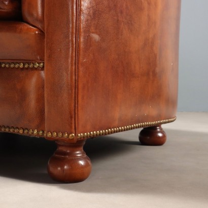 Paire de fauteuils, Paire de fauteuils de style Chesterfield