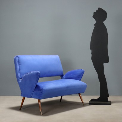 Sofa, Blue Sofa from the 1960s