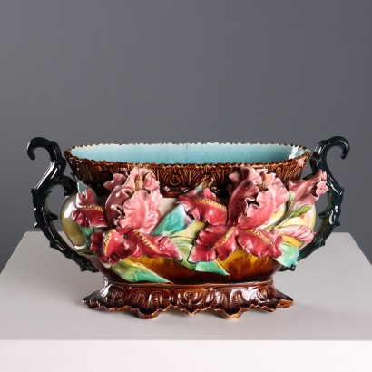 Fioriera in Ceramica Barbotine