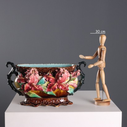Fioriera in Ceramica Barbotine