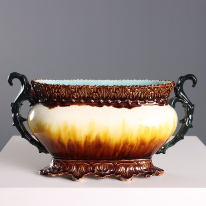 Fioriera in Ceramica Barbotine