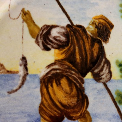 Majolika-Untertasse von Castelli, Majolika-Untertasse von Castelli, Majolika-Untertasse von Castelli, Majolika-Untertasse von Castelli, Majolika-Untertasse von Castelli, Majolika-Untertasse von Castelli, Majolika-Untertasse von Castelli, Majolika-Untertasse von Castelli