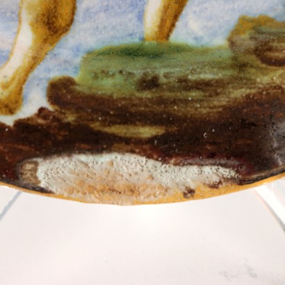 Majolika-Untertasse von Castelli, Majolika-Untertasse von Castelli, Majolika-Untertasse von Castelli, Majolika-Untertasse von Castelli, Majolika-Untertasse von Castelli, Majolika-Untertasse von Castelli, Majolika-Untertasse von Castelli, Majolika-Untertasse von Castelli
