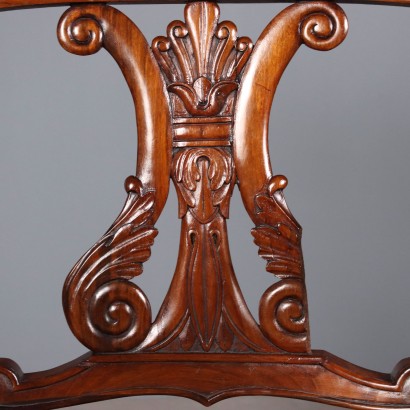 ARMCHAIRS, Pair of Louis Philippe Armchairs in Mo