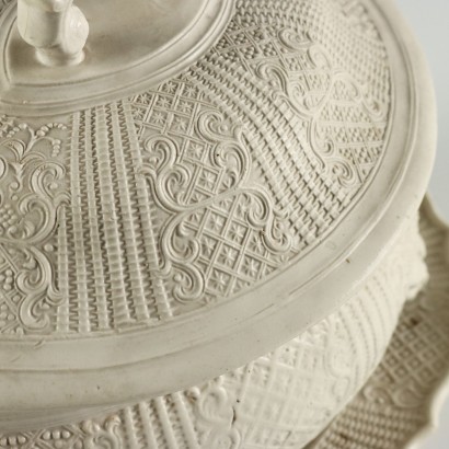 Tureen with Oval Earthenware Plate, Tureen and Oval Earthenware Plate