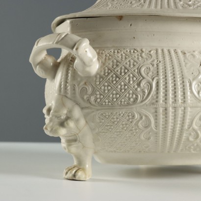 Tureen with Oval Earthenware Plate, Tureen and Oval Earthenware Plate