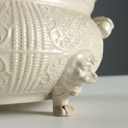 Tureen with Oval Earthenware Plate, Tureen and Oval Earthenware Plate